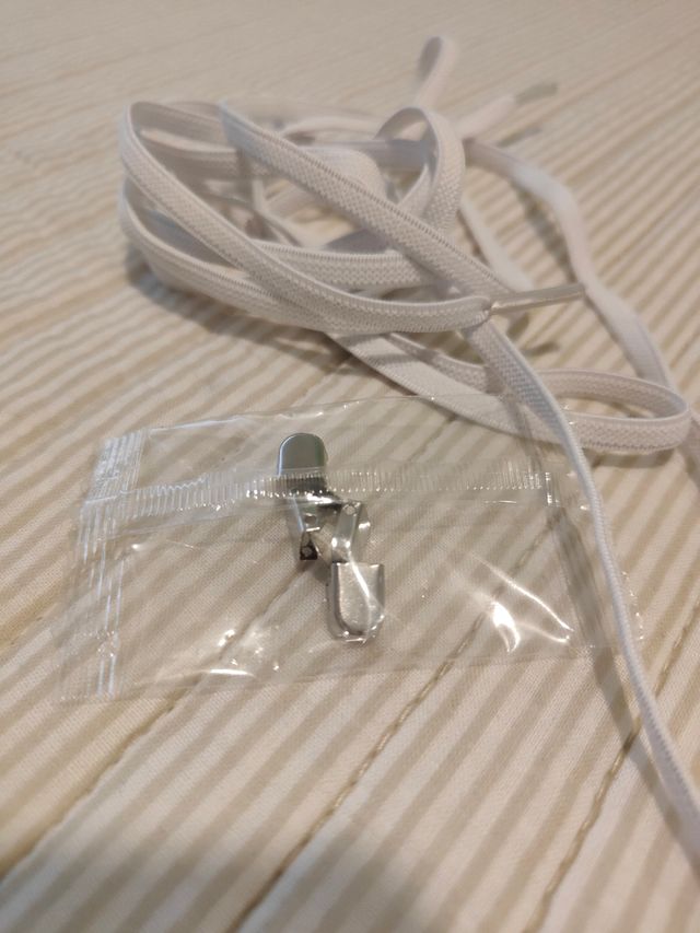 Cordones elásticos blancos para zapatillas