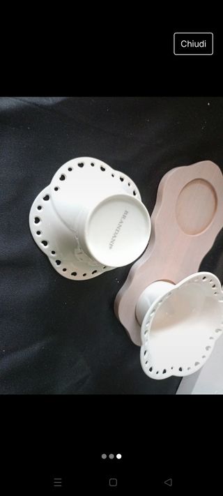 Ciotole brandani a fiore con cuoricini