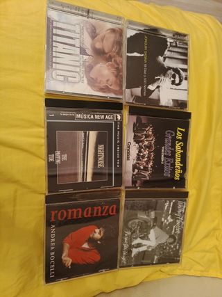 CDs surtido en música seis unidades