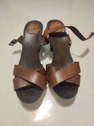 Zapato sandalia tacón mujer