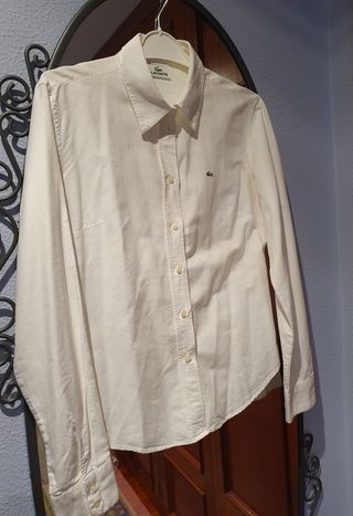 Camisa de mujer Lacoste blanca
