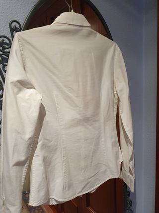 Camisa de mujer Lacoste blanca