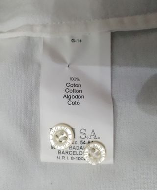 Camisa de mujer Lacoste blanca