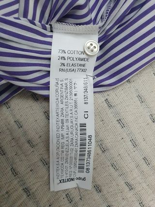 Camisa body de Zara Basic a rayas