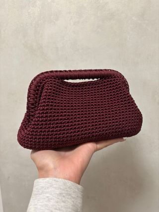 Clutch bag bordeaux