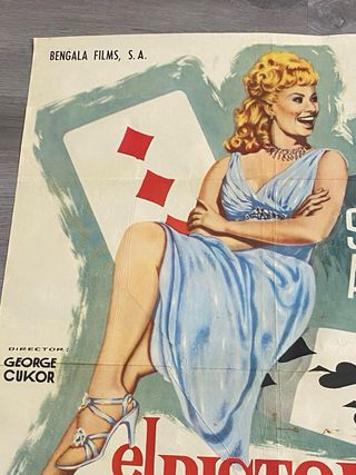 Espectacular cartel cine vintage 1961