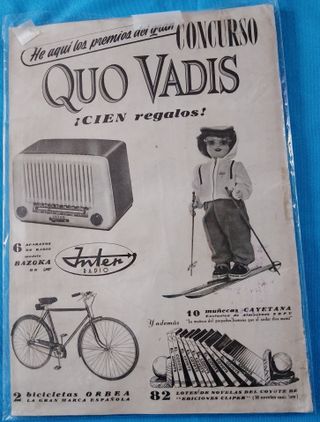 ALBUM COMPLETO CHROMOS QUO VADIS 1954