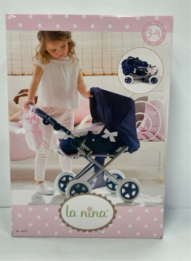 Cochecito grande Carlota para muñecas