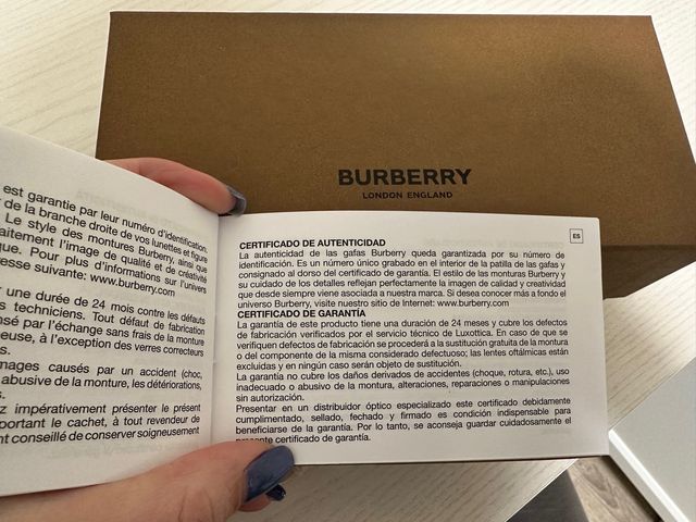 Gafas Sol Burberry Originales
