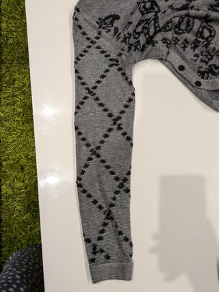 Jersey Desigual gris y negro talla S