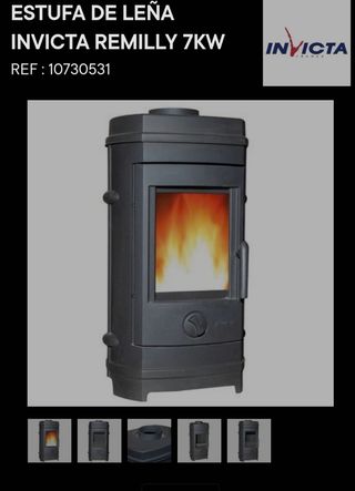 Estufa Leña Invicta 7kw