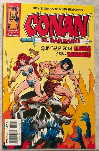 COMICS.CONAN EL BÁRBARO.N38,39,40,41,42,44,45,46.