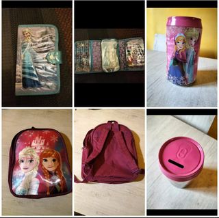 Frozen:zainetto, salvadanaio, astuccio