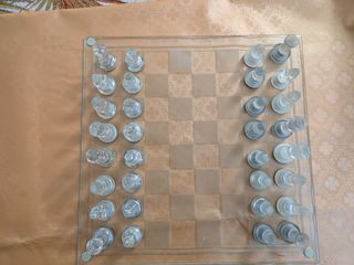 Elegante Scacchiera in vetro 35cm