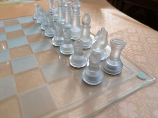 Elegante Scacchiera in vetro 35cm