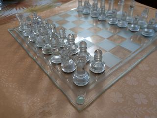 Elegante Scacchiera in vetro 35cm