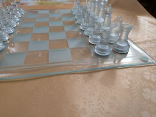 Elegante Scacchiera in vetro 35cm