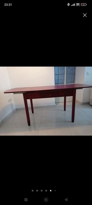 Mesa madera extensible