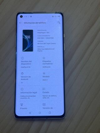 OnePlus 8 5G 128GB . Libre 6.55 inch