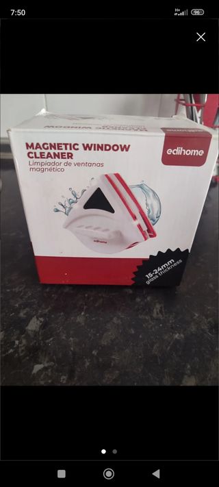Limpiador de cristales con iman