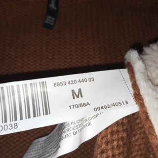 Abrigo lana y borreguito Stradivarius talla M.