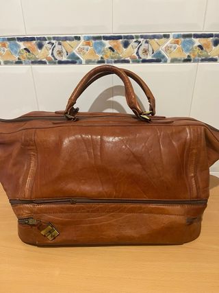 Bolso viaje piel autentica pars hombre