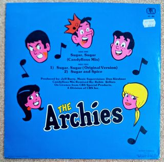 THE ARCHIES-, SUGAR, SUGAR-, MAXISINGLE VINILO 12”