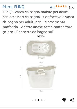 Vasca da bagno mobile