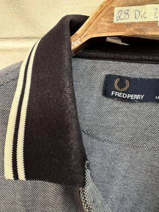 Polo manga corta gris FRED PERRY talla M