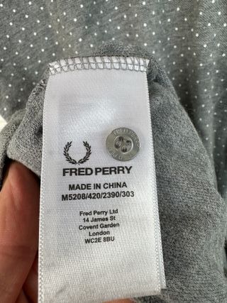 Polo manga corta gris FRED PERRY talla S