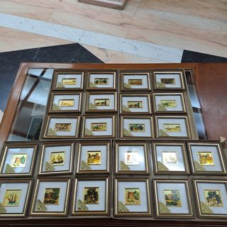 Quadretti dipinti a mano si foglia d'oro