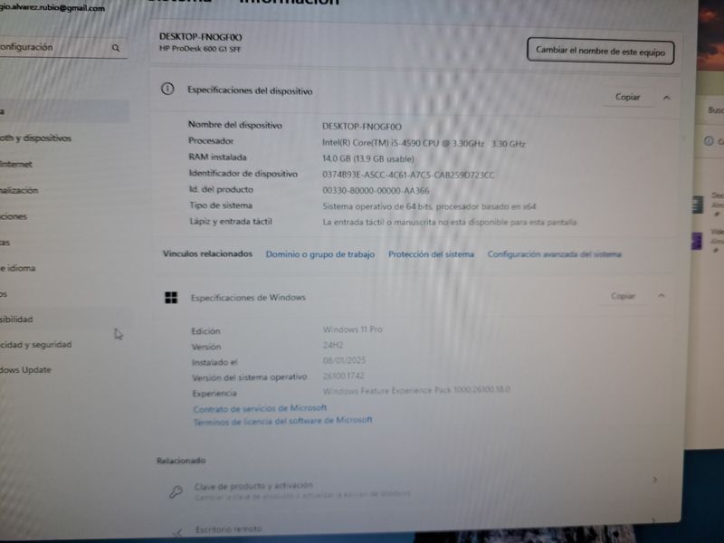 PC HP i5 con Disco SSD, 16GB RAM y  Pantalla 17'' afbeelding 7