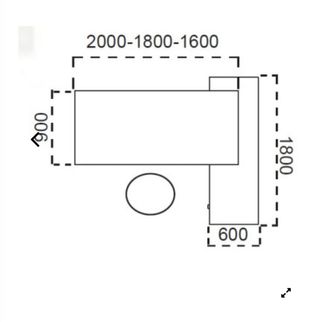 Mesa de despacho con armario y cajonero