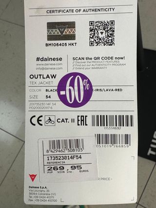 CHAQUETA DAINESE OUTLAW