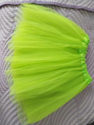 Falda tul verde
