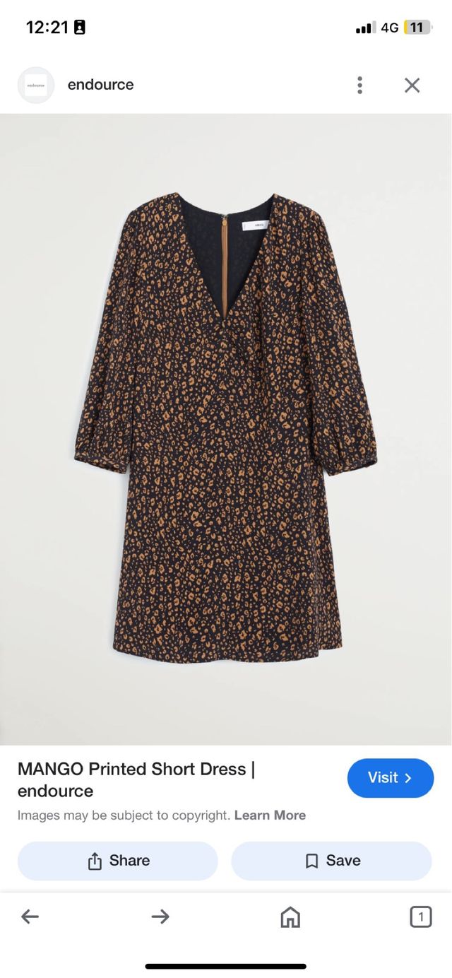 Vestido estampando MANGO