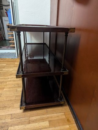 Mesa de camarera de madera de 3 niveles: ¡en buen