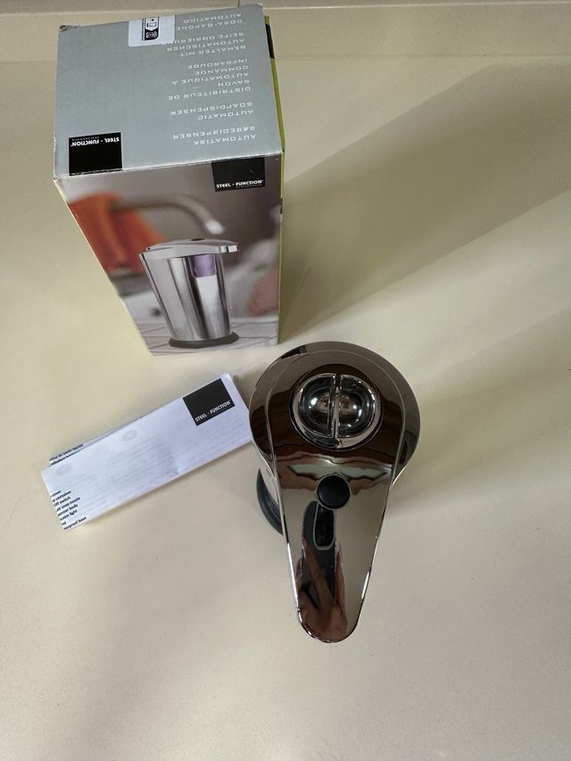 Dispensador jabon acero inox