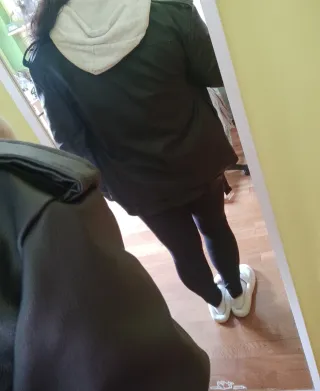 Chaqueta de cuero negra