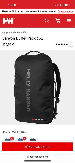 Mochila Canyon Duffel Pack 65L