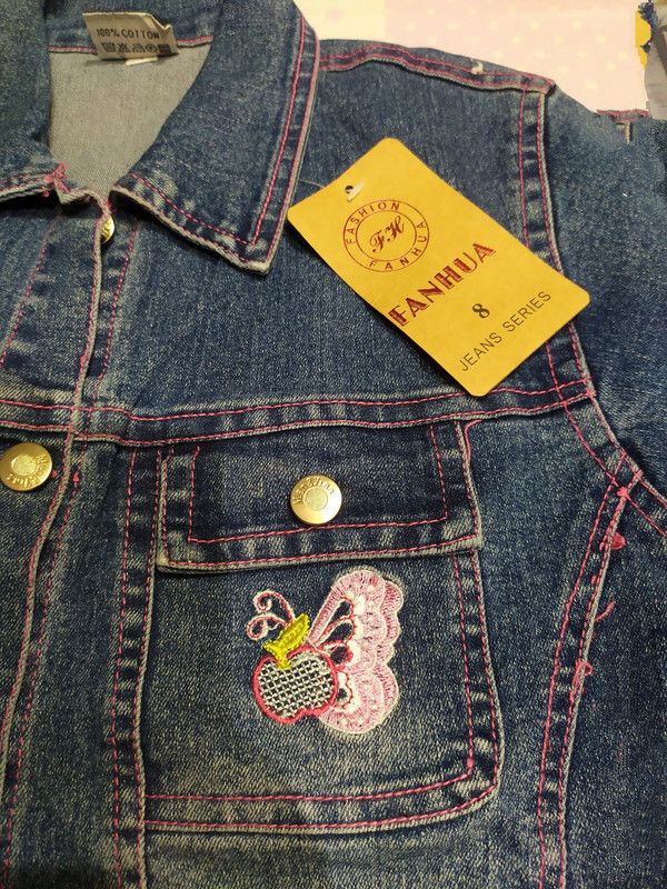 Giubbino Jeans Bambina 8 Anni - Nuovo