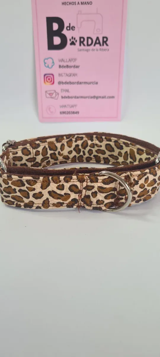 Collar para perro animal print leopardo cebra