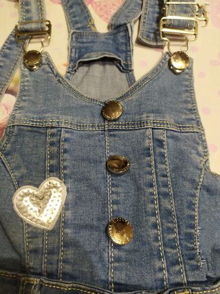 Salopette in Jeans - Bambina 7 Anni
