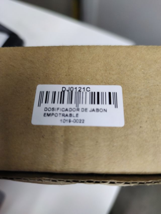 Dosificador de jabon empotrable