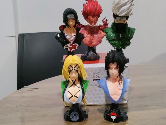 Set 5 action figure Naruto, anime manga