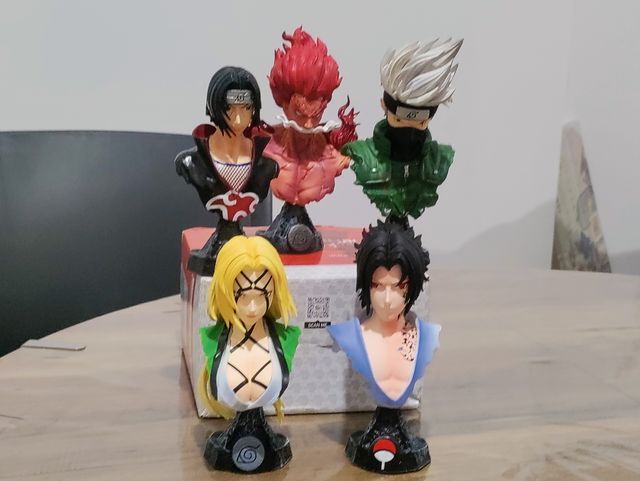 Set 5 action figure Naruto, anime manga