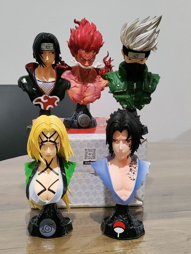 Set 5 action figure Naruto, anime manga