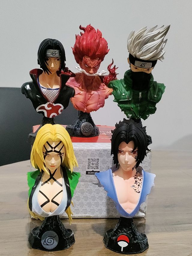 Set 5 action figure Naruto, anime manga
