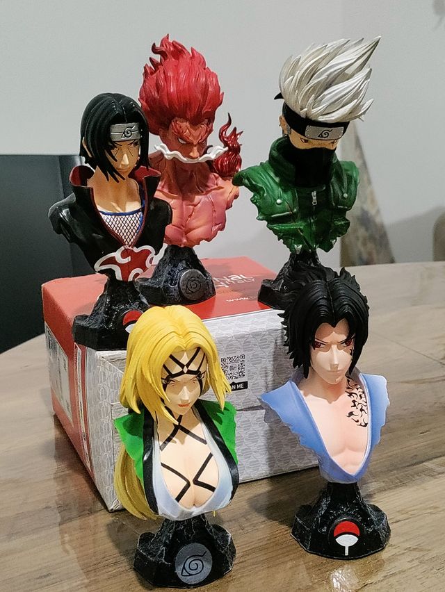 Set 5 action figure Naruto, anime manga
