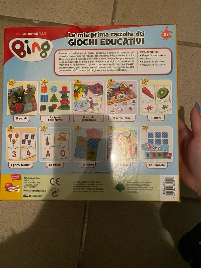 Raccolta giochi educativi Bing